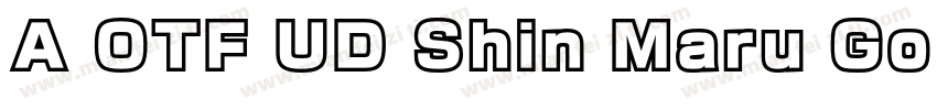 A OTF UD Shin Maru Go Pr6N字体转换